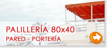 Pergola pared - porteria 80x40