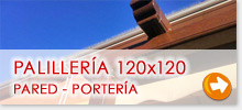 Pergola pared - porteria 120x120