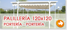 Pergola porteria - porteria 120x120